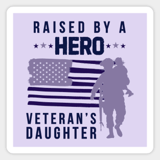 Purple Up For Military Kids Military Child Month - Veteran's Daughter Magnet